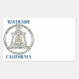 Sticker Rectangulaire Riverside, Californie - A Tribute