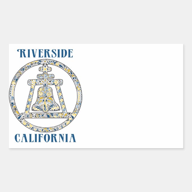 Sticker Rectangulaire Riverside, Californie - A Tribute (Devant)