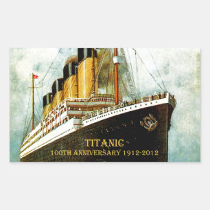 Sticker Rectangulaire RMS Titanic 100e anniversaire