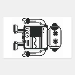 Sticker Rectangulaire robot