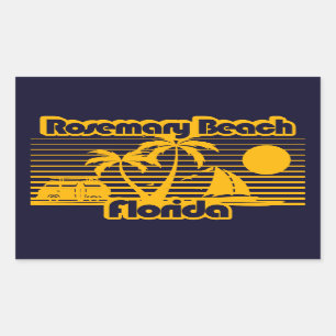 Sticker Rectangulaire Rosemary Beach Floride