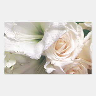 Sticker Rectangulaire Roses de l'amour Lys de la vie_
