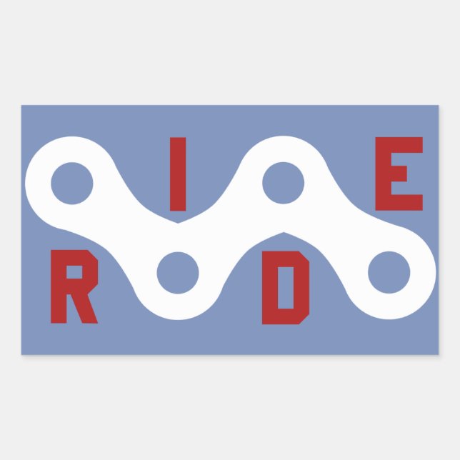 Sticker Rectangulaire Roue (chaîne) (Devant)