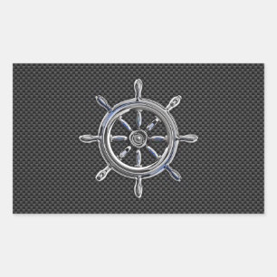 Sticker Rectangulaire Roue en fibre de carbone
