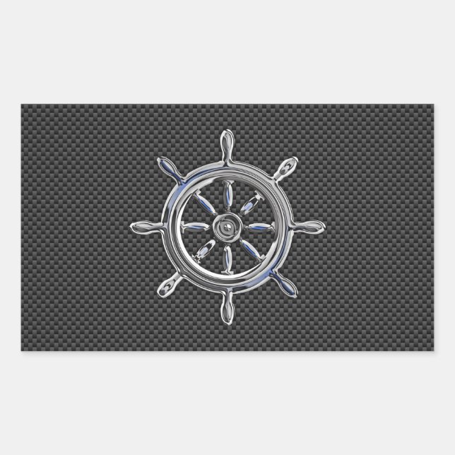 Sticker Rectangulaire Roue en fibre de carbone (Devant)