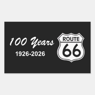 Sticker Rectangulaire Route 66 centenaire