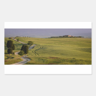 Sticker Rectangulaire Route à Terrapille dans l'autocollant