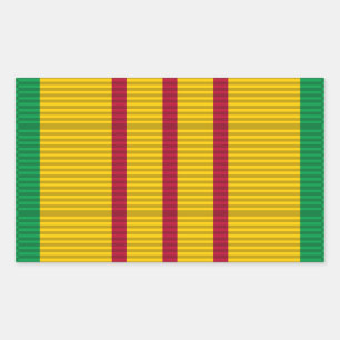 Sticker Rectangulaire Ruban de la Médaille du service du Vietnam