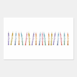 Sticker Rectangulaire Ruban d'Oboes