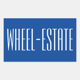 Sticker Rectangulaire Rving RV Camper Camp Moteur Fun à domicile = Whee