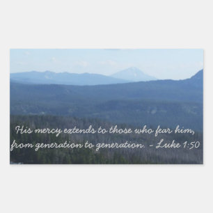 Sticker Rectangulaire Sa miséricorde