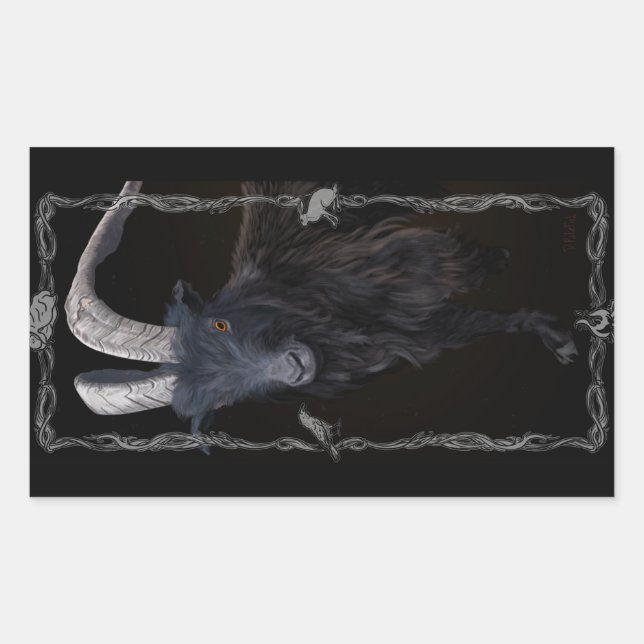 Sticker Rectangulaire Sabbat de sorcière (Devant)
