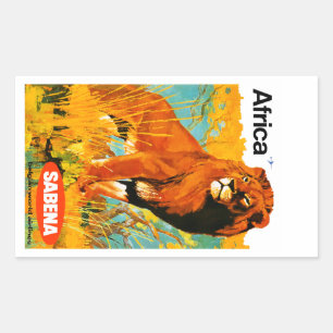 Sticker Rectangulaire ~ Sabena de l'Afrique