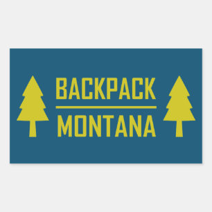 Sticker Rectangulaire Sac à dos Montana