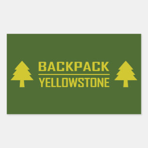 Sticker Rectangulaire Sac à dos Yellowstone