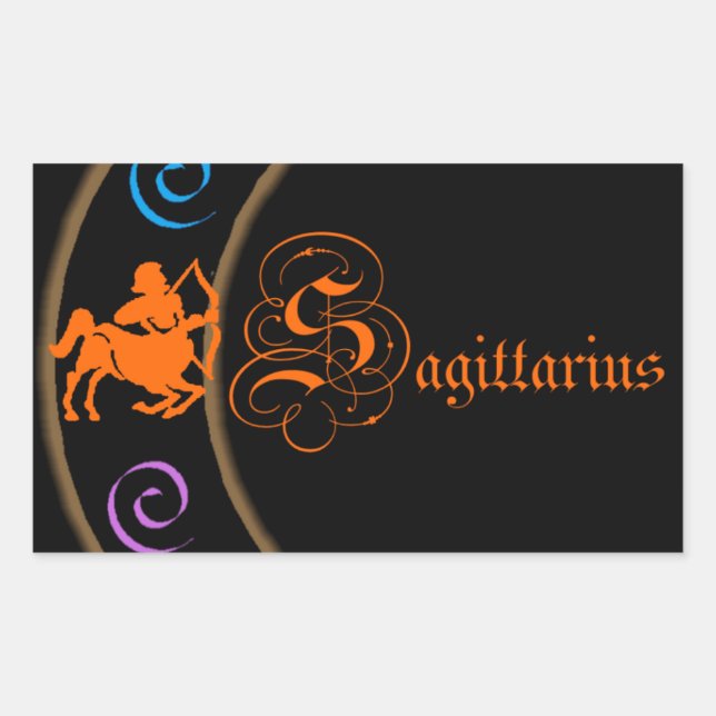 Sticker Rectangulaire Sagittaire (Devant)