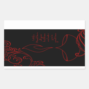 Sticker Rectangulaire salutations de diwali (lumière élégante)