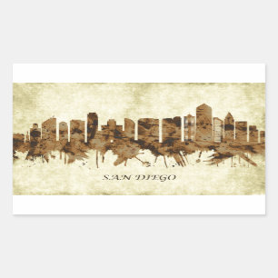 Sticker Rectangulaire San Diego California