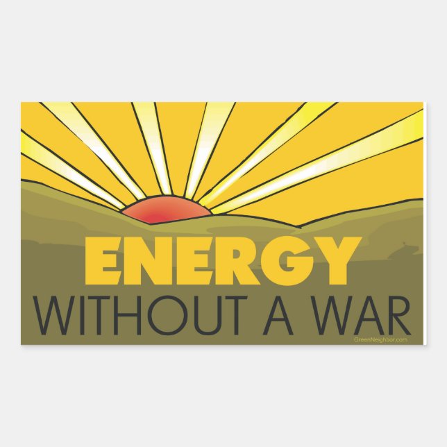 Sticker Rectangulaire Sans Solaire De Guerre (Devant)