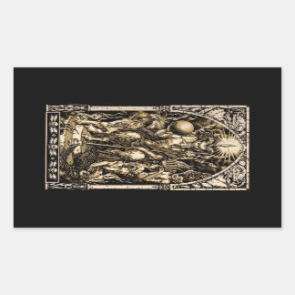 Sticker Rectangulaire Satan Enthroné