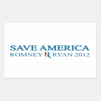 Sticker Rectangulaire Sauvez l'Amérique