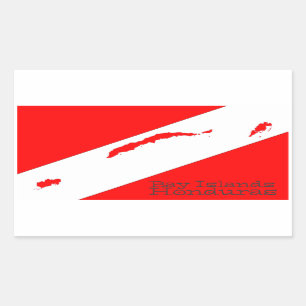 Sticker Rectangulaire Scaphandre d'îles de baie