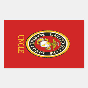 Sticker Rectangulaire Sceau officiel de la marine américaine - Oncle