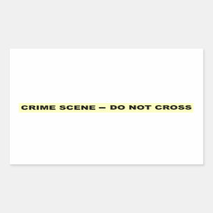 Sticker Rectangulaire Scène du crime - ne croisez pas