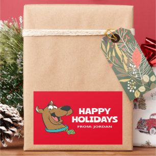 Sticker Rectangulaire Scooby-Doo Joyeux Visage   Personnalisé