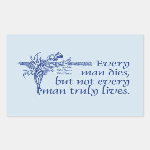 Sticker Rectangulaire Scotland Cote, Sir William Wallace, Thistle