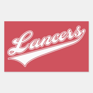Sticker Rectangulaire Script Lancers