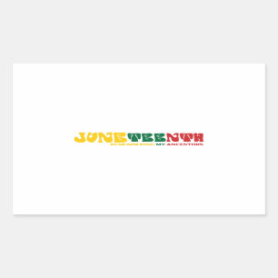 Sticker Rectangulaire Se souvenir de Mes ancêtres JunetDix Celebrate,
