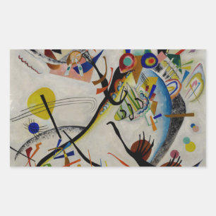 Sticker Rectangulaire Segment bleu Kandinsky