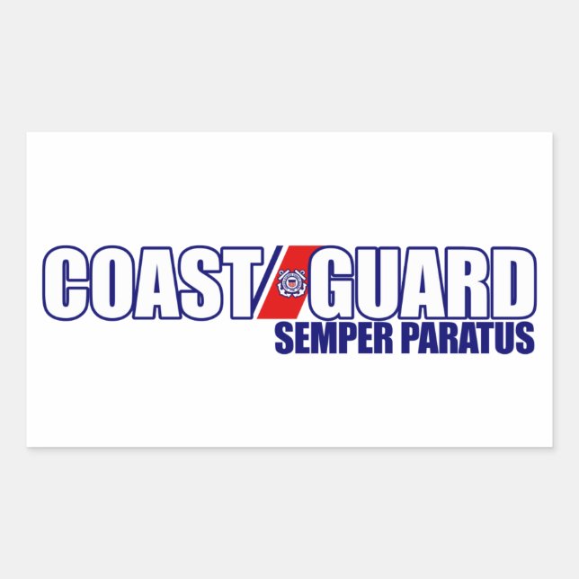 Sticker Rectangulaire Semper Paratus (Devant)