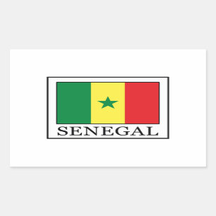 Sticker Rectangulaire Sénégal