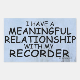 Sticker Rectangulaire Sens Relation Recorder Stick Rectangulaire