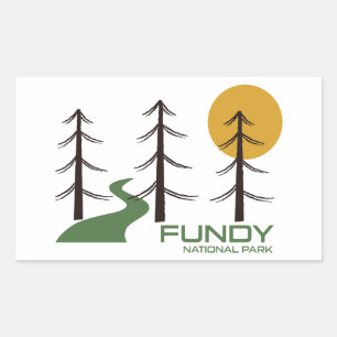Sticker Rectangulaire sentier du parc national Fundy