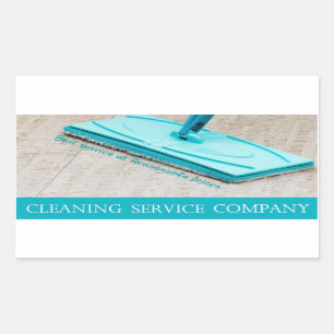 Sticker Rectangulaire Service de nettoyage