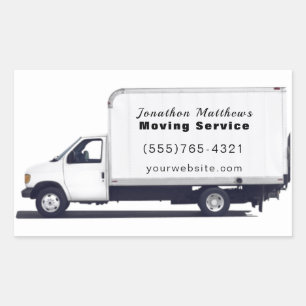 Sticker Rectangulaire Service d'entreprise mobile professionnel