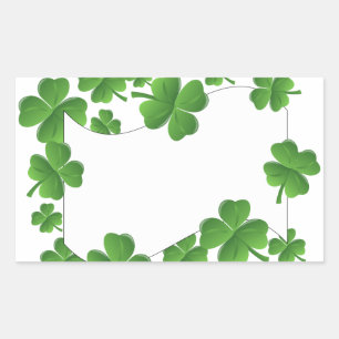 Sticker Rectangulaire Shamrock