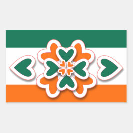 Sticker Rectangulaire Shamrock et plus