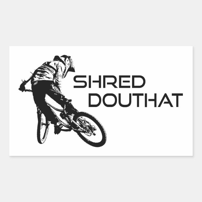 Sticker Rectangulaire Shred Douthat State Park Virginia Mountain VTT (Devant)