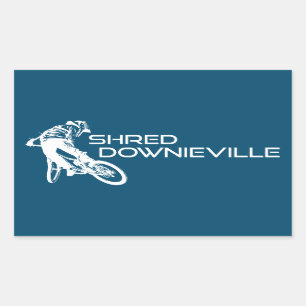 Sticker Rectangulaire Shred Downieville Californie VTT
