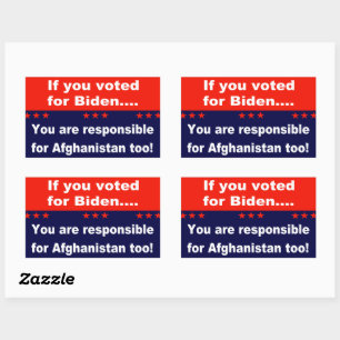 Sticker Rectangulaire Si vous avez voté pour Biden...