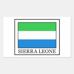 Sticker Rectangulaire Sierra Leone