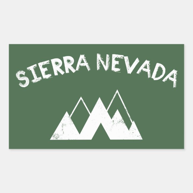 Sticker Rectangulaire Sierra Nevada (Devant)