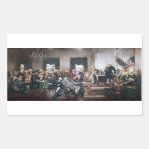 Sticker Rectangulaire Signature de la Constitution américaine par Chris