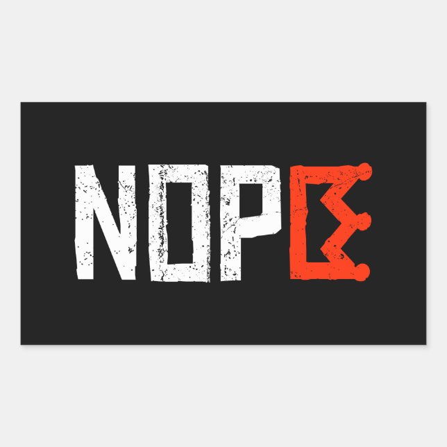 Sticker Rectangulaire Signe de protestation anti-rois Horizontal gras (Devant)