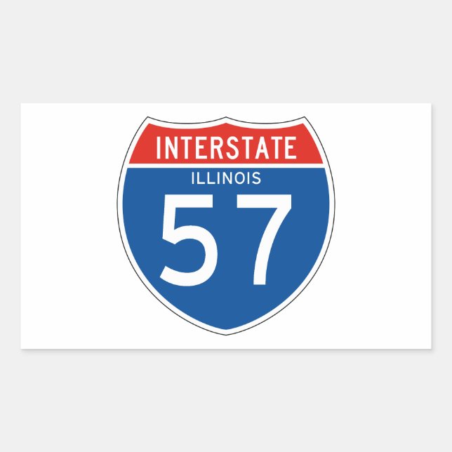 Sticker Rectangulaire SIGNE INTERÉTAIRE 57 - Illinois (Devant)