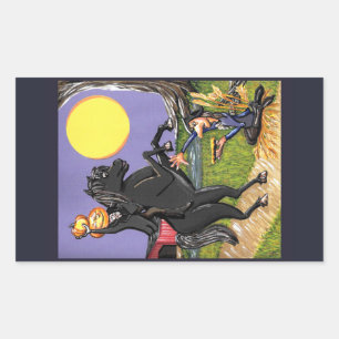 Sticker Rectangulaire Sleepy Hollow Exchange Horseman Ichabod autocollan